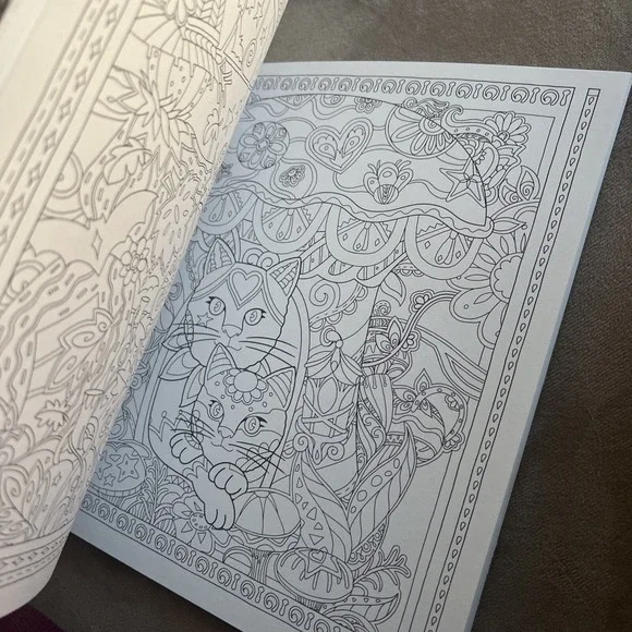 MYSTICAL‎ CATS IN SECRET PLACES: A CAT LOVER'S COLORING By Honoel **BRAND NEW** - Picture 8 of 16
